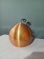 2 Hanglampen van Koper met witte binnenkant, Huis en Inrichting, Lampen | Hanglampen, Ophalen of Verzenden, Zo goed als nieuw