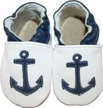 Koopje! Babyslofjes wit van Hobea met Anker, Ophalen of Verzenden, Nieuw, Jongetje of Meisje, Slofjes