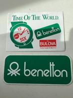 2 stickers Benetton, Verzamelen, Stickers, Merk, Zo goed als nieuw, Verzenden