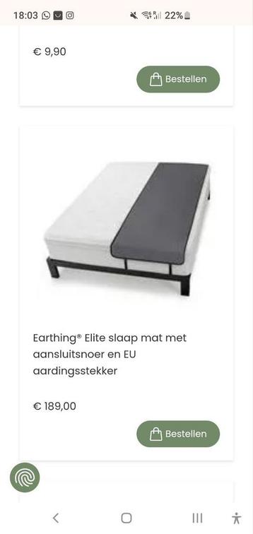 Earthing Nederland aardingsmat aardingslaken nieuwstaat  beschikbaar voor biedingen