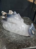 Draak van vulkaan agaat, uv-gevoelig 13 cm, Ophalen of Verzenden, Mineraal