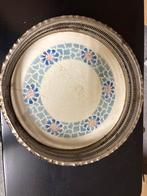 Antiek Dienblad met Bloemenmotief, Ophalen