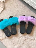 Fluffy bont badslippers, Ophalen of Verzenden, Nieuw, Overige kleuren