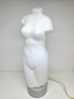 James & Poki Co gematteerd glazen torso tafellamp, 1990, Ophalen of Verzenden, Zo goed als nieuw, Glas, Modern