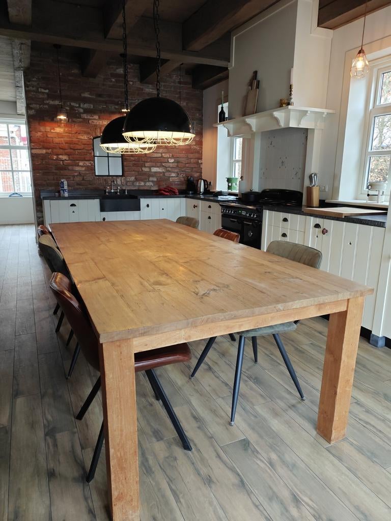 Grote eettafel, Ophalen, 100 tot 150 cm, 200 cm of meer, Zo goed als nieuw