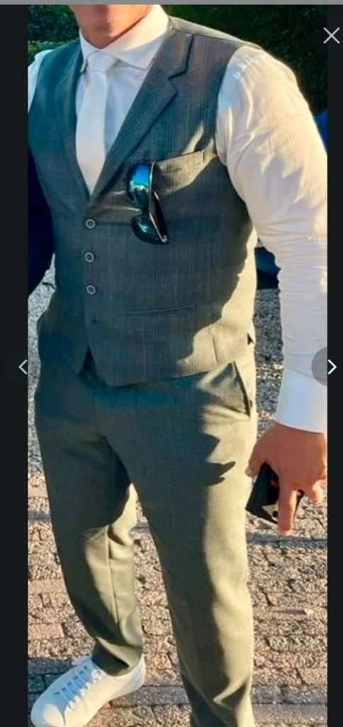 Trouwpak heren., Kleding | Heren, Trouwkleding en Trouwaccessoires, Zo goed als nieuw, Trouwpak, Overige kleuren, Ophalen of Verzenden