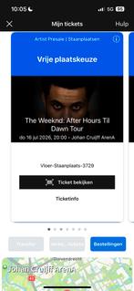 1/2/3/4/5 staanplaatsen The Weeknd donderdag, Tickets en Kaartjes, Concerten | Pop, Eén persoon, Juli