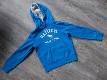 Abercrombie & Fitch blauwe hoodie sweater maat M 140/146 beschikbaar voor biedingen