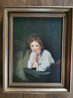 Olieverf schilderij 'meisje', Ophalen of Verzenden