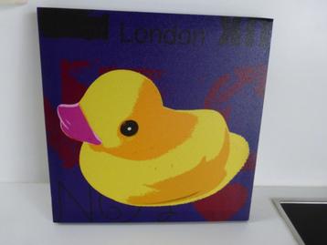 CANVAS kinderkamer  EEND  vrolijk schilderij beschikbaar voor biedingen
