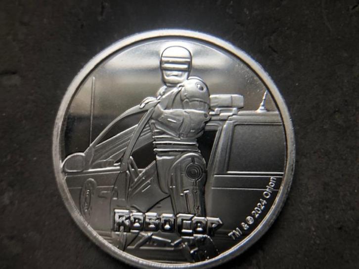 2024 Fiji - Robocop - 1 oz silver, Postzegels en Munten, Edelmetalen en Baren, Zilver, Ophalen of Verzenden