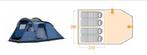 Vango Nevis 400 - 4 Persoons Tent - Zo Goed Als Nieuw, Caravans en Kamperen, Ophalen of Verzenden, Zo goed als nieuw, Tot en met 4