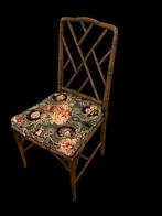 Bamboe Chippendale stoelen 4 x vintage 1960-70, Ophalen, Twee, Zo goed als nieuw, Doorwerth