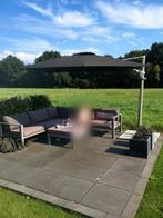 Tuinset L-vormig, Ophalen, Gebruikt, Bank, 6 zitplaatsen