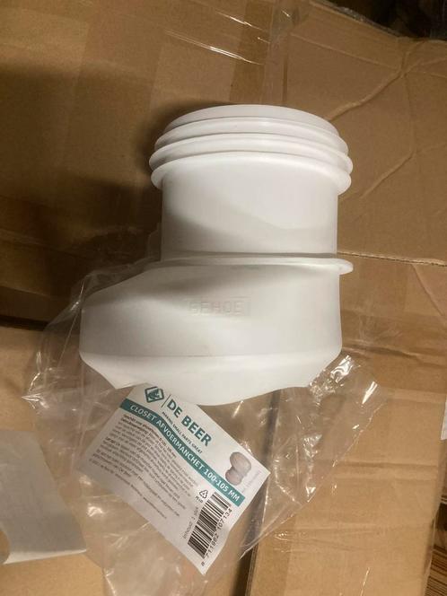 NIEUW toilet rechte buis of 4cm sprongbocht toiletafvoer, Doe-het-zelf en Verbouw, Buizen en Afvoer, Zo goed als nieuw, Afvoer