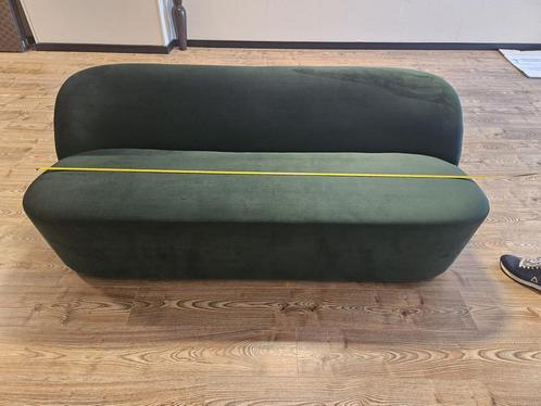 Originele 'Studio Zondag' design bank, velvet groen, Huis en Inrichting, Banken | Bankstellen, Zo goed als nieuw, Ophalen