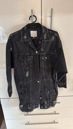Zwarte oversized spijkerjas, maat S, merk Zara, Kleding | Dames, Jassen | Zomer, Maat 38/40 (M), Ophalen of Verzenden, Gedragen
