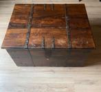 Houten bruine opberg kist salontafel, Huis en Inrichting, Woonaccessoires | Kisten, Ophalen, Gebruikt, 50 tot 100 cm, Minder dan 50 cm