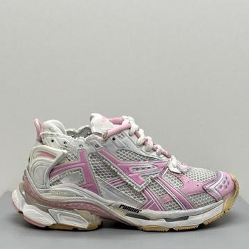 Balenciaga Runner Sneaker Wit & Baby Roze Pink Maat 39