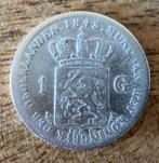 1 gulden 1843 Willem II, Postzegels en Munten, Munten | Nederland, Zilver, 1 gulden, Ophalen of Verzenden, Koning Willem II