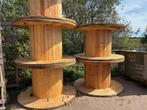 tuintafel, stamtafel, houten haspel, biertafel, Ophalen, Zo goed als nieuw, Rond, Hout