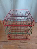 Retro / vintage postbakken / lectuurbakken, Ophalen of Verzenden, Zo goed als nieuw