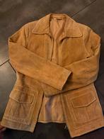 Vintage Suede Leren Jas - Unieke Staat!, Ophalen of Verzenden, Zo goed als nieuw, Maat 38/40 (M), Bruin