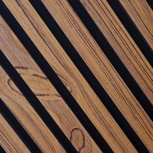 Akupanel wandpanelen akoestisch Teak 300 cm unieke kleur, Huis en Inrichting, Woonaccessoires | Wanddecoraties, Nieuw, Ophalen of Verzenden