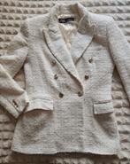 Nieuwe Zara Bouclé Blazer - Off White/Goud, Kleding | Dames, Maat 38/40 (M), Nieuw, Ophalen of Verzenden, Jasje