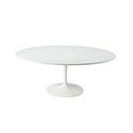 Ronde Tulip tafel, Saarinen KNOLL wit, doorsnee 160 cm, 150 tot 200 cm, Rond, Ophalen of Verzenden, Zo goed als nieuw