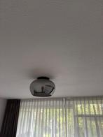 Zwarte Plafondlamp met Rookglas, Ophalen, Zo goed als nieuw, Glas