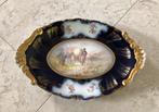 Prachtige schaal, mooie afbeelding en goud verf beschilderd, Ophalen of Verzenden