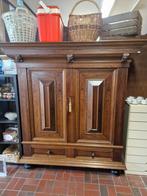 Originele Groenlose kast | Massief hout | 2-deurs | 2 Laden, Ophalen, Gebruikt, Groenlose, 150 tot 200 cm