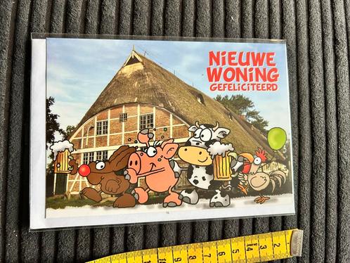 A.19 Wenskaart Dieren Nieuwe woning, Verzamelen, Ansichtkaarten | Themakaarten, Ongelopen, Ophalen of Verzenden