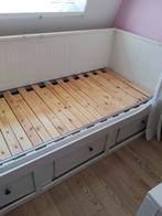 Bed met ladenkasten, Ophalen, Eenpersoons, Zo goed als nieuw, 200 cm