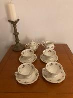 Mid Century Bavaria F Servies merkteken met Bloemendecoratie, Antiek en Kunst, Antiek | Servies compleet, Ophalen