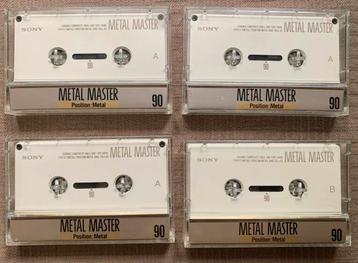 Onbeschreven Sony Metal Master 90 metaltapes cassettebandjes beschikbaar voor biedingen