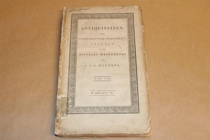Antiquiteiten — Nicolaus Westendorp [1822] Zeldzaam, Antiek en Kunst, Antiek | Boeken en Bijbels, Ophalen of Verzenden