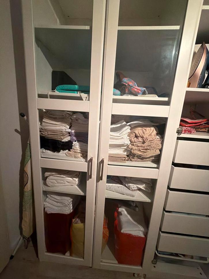 2 Pax glazen kastdeuren 230cm hoog - zgan, Huis en Inrichting, Kasten | Vitrinekasten, Zo goed als nieuw, 200 cm of meer, 50 tot 100 cm