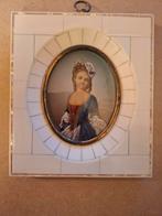 Vintage schilderijtje achter glas, Ophalen of Verzenden