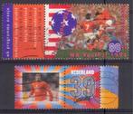 Combinaties of met tab (6) - voetbal - WK 1994 / EK 2004, Postzegels en Munten, Postzegels | Nederland, Verzenden, Na 1940, Gestempeld