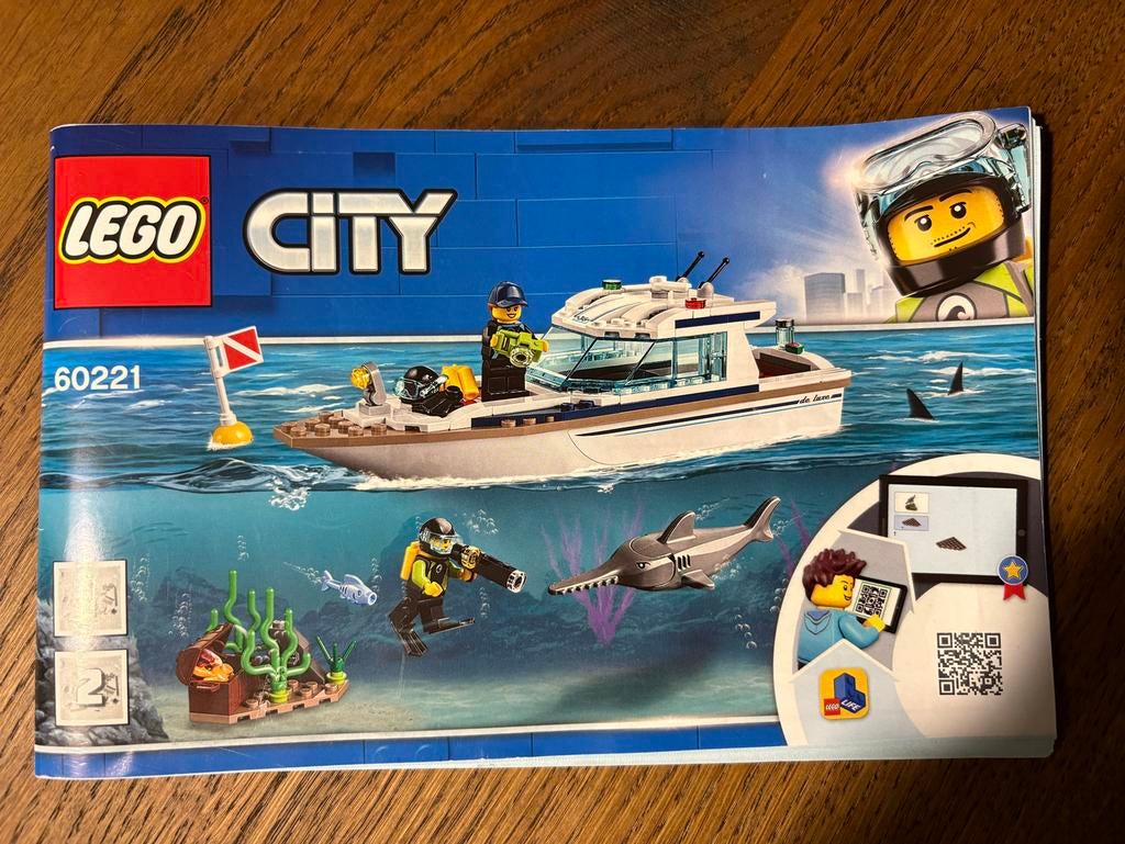 LEGO City 60221 Duikjacht, Ophalen of Verzenden, Gebruikt, Complete set, Lego