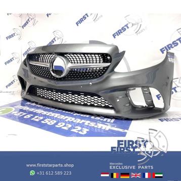 W205 Facelift AMG Voorbumper + diamond gril 2019 Mercedes C  beschikbaar voor biedingen