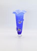 Blauwe Tivoli MURANO vaas, Antiek en Kunst, Ophalen of Verzenden