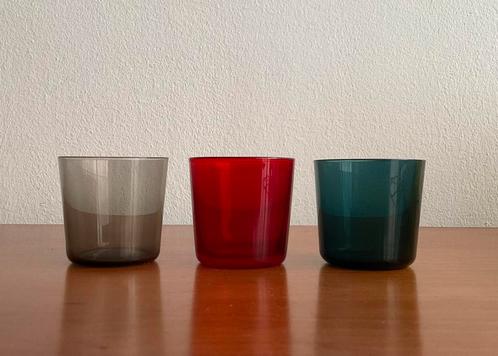 Nuutajärvi, Finland: 3 glazen 1722 (6 cl) Kaj Franck 1955, Tuin en Terras, Bloempotten, Gebruikt, Overige materialen, Minder dan 25 cm