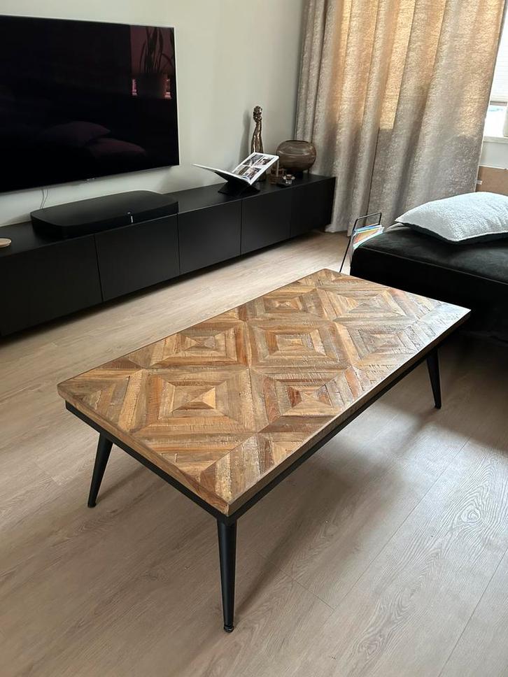 BePureHome Rhombic salontafel - 120x60, Huis en Inrichting, Tafels | Salontafels, Gebruikt, Minder dan 50 cm, 100 tot 150 cm, Minder dan 50 cm