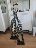 2 houten giraffen, Ophalen, Gebruikt