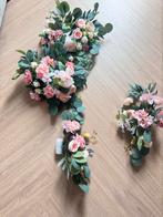 Prachtige kunstbloemen backdrop decoratie, Ophalen of Verzenden, Zo goed als nieuw, Versiering, Geboorte of Huwelijk