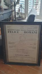 Antieke lijst incl sfeervolle poster *brocante*sober*, Ophalen