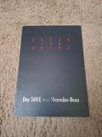 Autofolder Mercedes 500E 1991 duits, Verzenden, Zo goed als nieuw, Mercedes